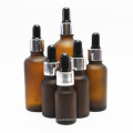 5ml 10ml 15ml 20ml 30ml 50ml 100ml  Glass Dropper Frosted Amber glass bottles wholesales Essential Oil Bottle GB-06S